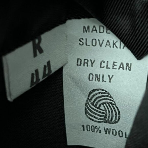 Vintage Pierre Balmain Black Double Breasted Wool Trench Coat - Size 44R - Picture 7 of 8